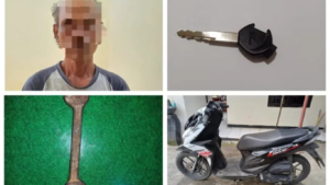 Aksi Pria 52 Tahun Curi Motor Beat di Alun-Alun Cilacap Terekam, Pelaku Ditangkap!