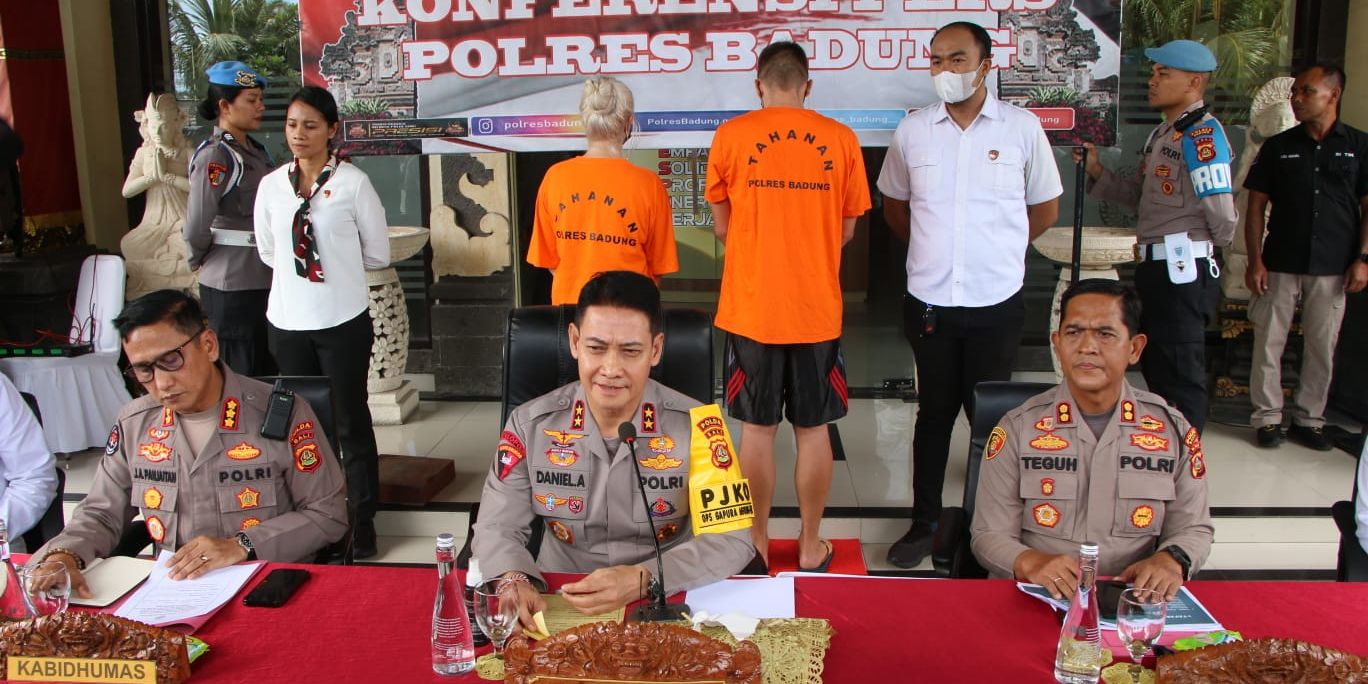 Polres Badung Tangkap Dua WNA Rusia Terlibat Prostitusi Internasional di Bali