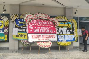 Suasana Persiapan Rumah Duka Kwik Kian Gie