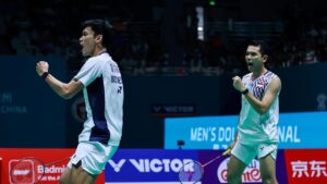 Fajar/Fikri Persembahkan Gelar Juara China Open 2025 untuk Indonesia dan Kang Iie Sumirat