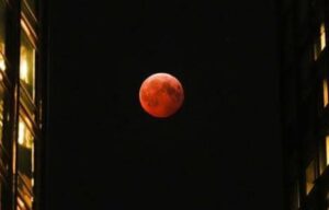 Penampakan Bulan Memerah Saat Gerhana Hiasi Langit Rusia