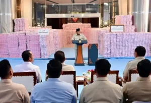 Prabowo Saksikan Penyerahan Rp6,6 Triliun Hasil Penyelamatan Keuangan Negara