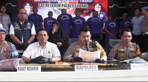 Polres Subang Amankan 8 Warga Terkait Aksi Main Hakim Sendiri yang Tewaskan Pelaku Curanmor