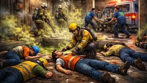 Tragedi Proyek TB Simatupang: 4 Pekerja Tewas Diduga Hirup Gas, Polisi Selidiki Kelalaian K3″