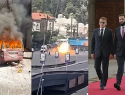 Dua Ledakan Guncang Damaskus Saat Macron Berkunjung, 18 Orang Terluka